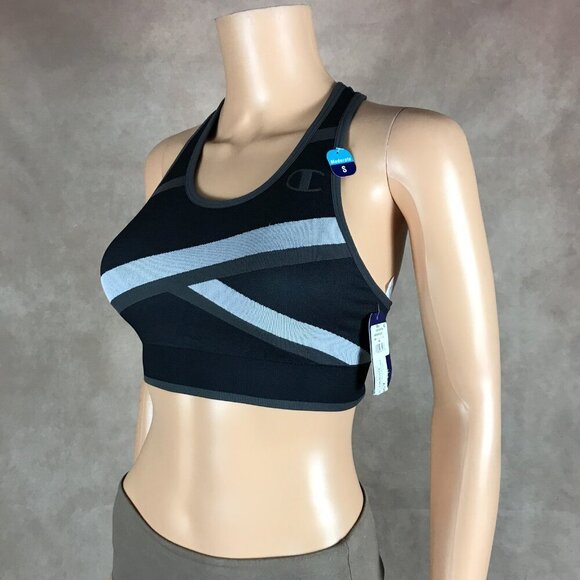 CHAMPION Colorblocked Racerback Compression Padded Sports Bra NWT S - Picture 9 of 12